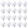 Annefly Suction Cup Hooks 40mm Transparent Sucker Hooks for Kitchen
