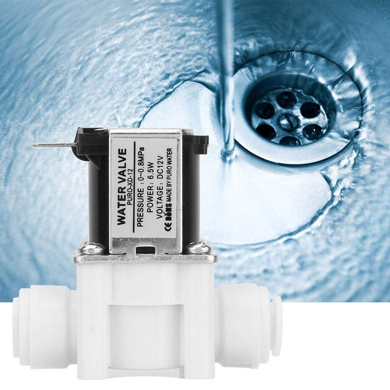 12V Solenoid Valve, DC12V Normally Close Water Valve Plastic Electric