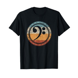 Vintage Bass Clef for Bass Players, Bassists Bands Orchestra T-Shirt