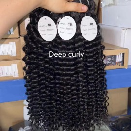 One Donor Body Wave Pineapple Deep Kinky Burmese Curly Cambodian Raw Human Hair Bundles Extensions Vendor for Hair Wholesalestyle: 1 bundle Deep curly, color: natural black, Stretched Length: 12 inches