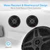 Pyle Dual 6.5’’ Water-Resistant Marine Speakers with Wireless RF Streaming