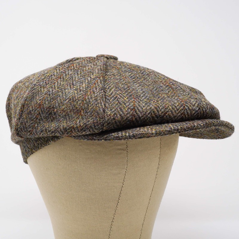 Borges & Scott Lomond Newsboy Flat Cap, Harris Tweed, 100%