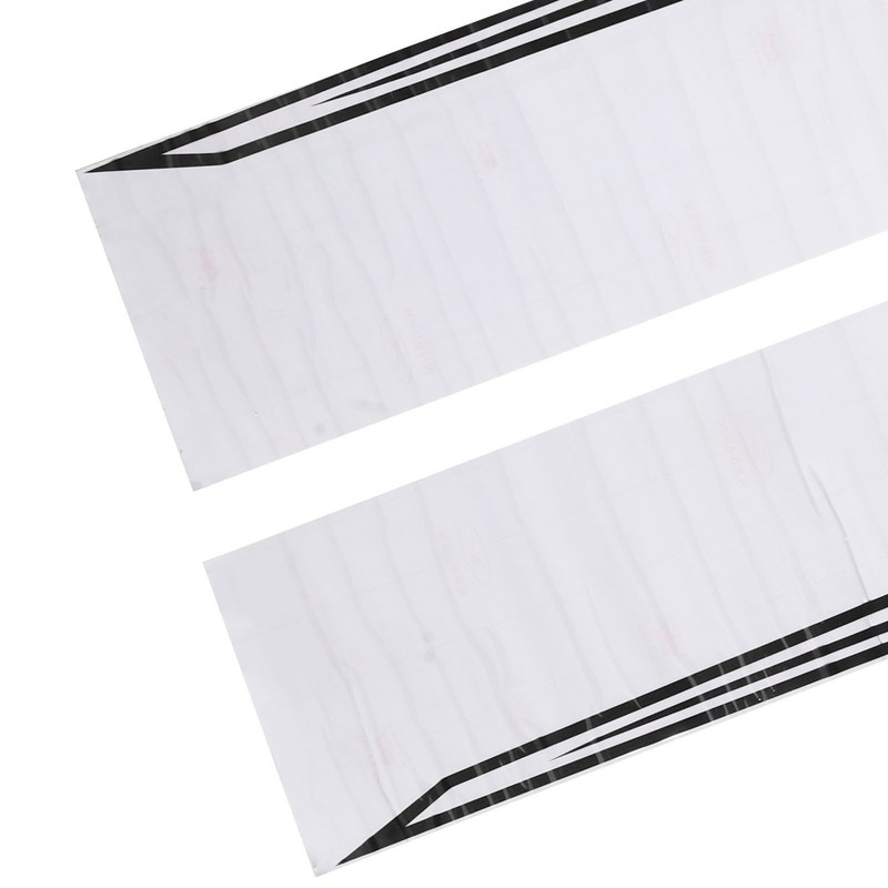 2pcs Car Side Door Sticker Waterproof Universal Sports Racing Style