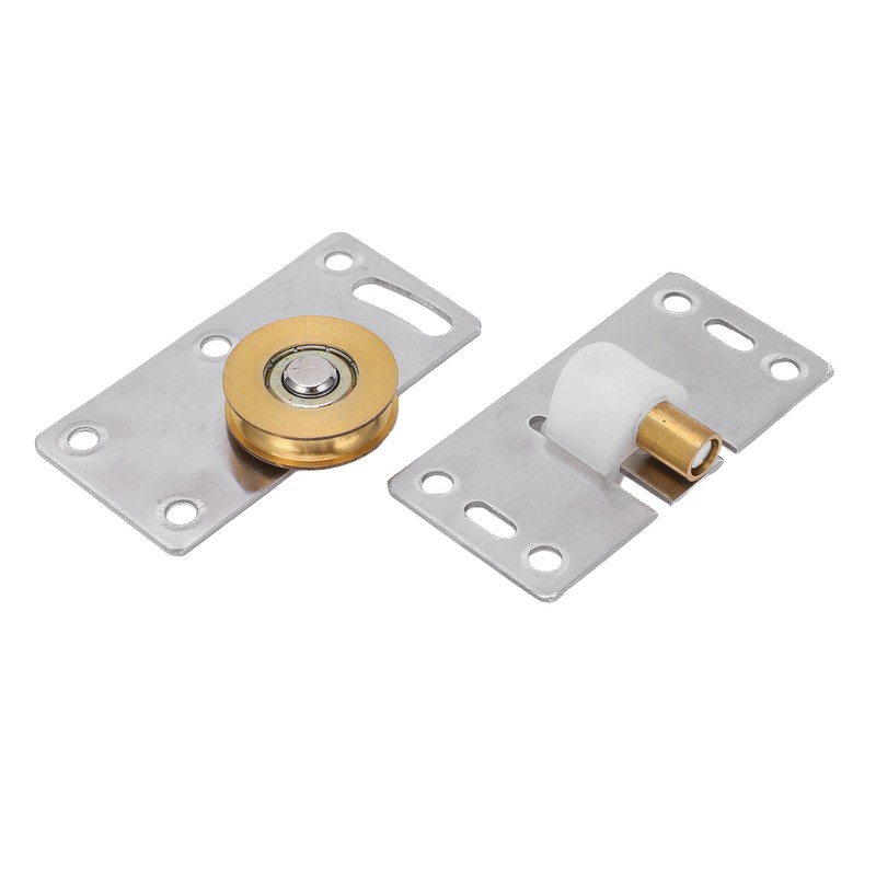 2 Sets Sliding Door Roller Brass Stainless Steel Pulley for