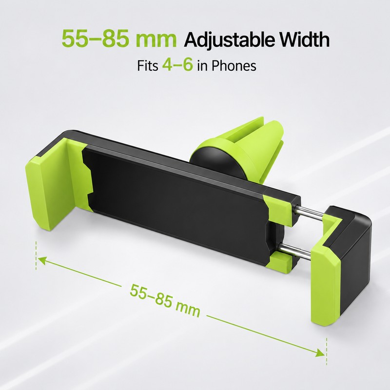 Car Phone Holder for Navigation – Green Air Vent Mount