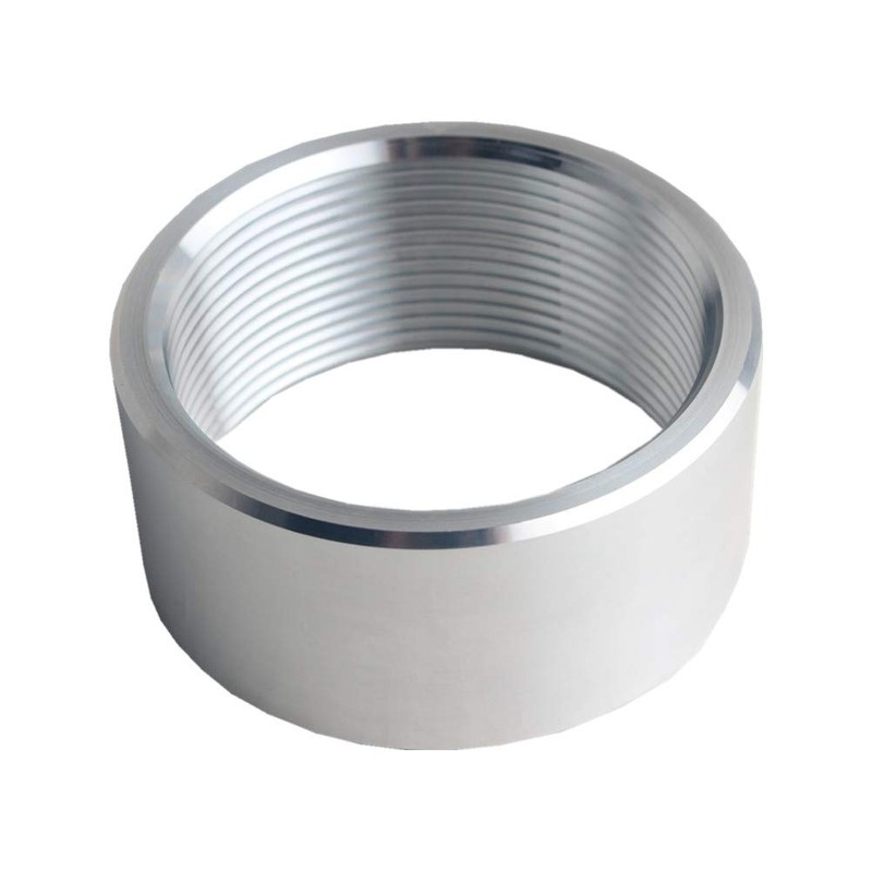DEWHEL 2 Inch NPT Female Thread Aluminum Weld On Pipe