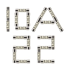 Boffdock 22Pcs 10A 240V BS1362 6.3x25mm Ceramic Fuse,Household Mains Plug Fuse 10 amp Fuses UK for Plugs