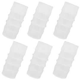 Plastic Hose Barb Fitting, 1" x 1" Pipe Connectors，Barbed Splicer Mender Joint Adapter Union Fitting, 6 Pcs