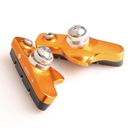 Agatige Bicycle Brake Pads, Pair L/R 55 mm Mountain Bicycle Aluminium Alloy Brake Blocks, Sports Road Bike Shoes Brake Replacement Set with Drainage Grain