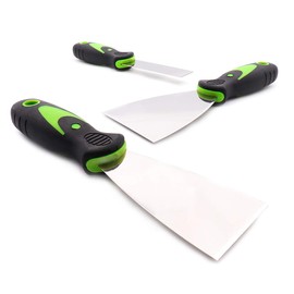 COTTAM Soft Grip Scraper Set (Pack of 3) - In sizes 1", 2" & 3" - for DIY, Wallpaper & Paint Removal, Decorating, Filling & Removing 3D Prints