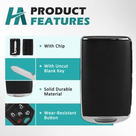 Key Fob Cover for Mazda CX3 CX5 CX9 2020 2021, Keyless Entry Car Key Fob Replacement Case FCC ID: WAZSKE13D03, 4 Buttons Just a Key Shell