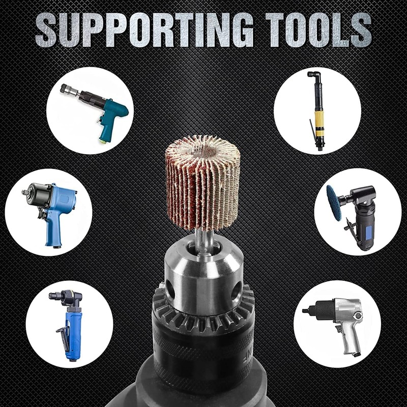 Flap Sander Set 80 Grit Flap Grinder Sanding Attachment for