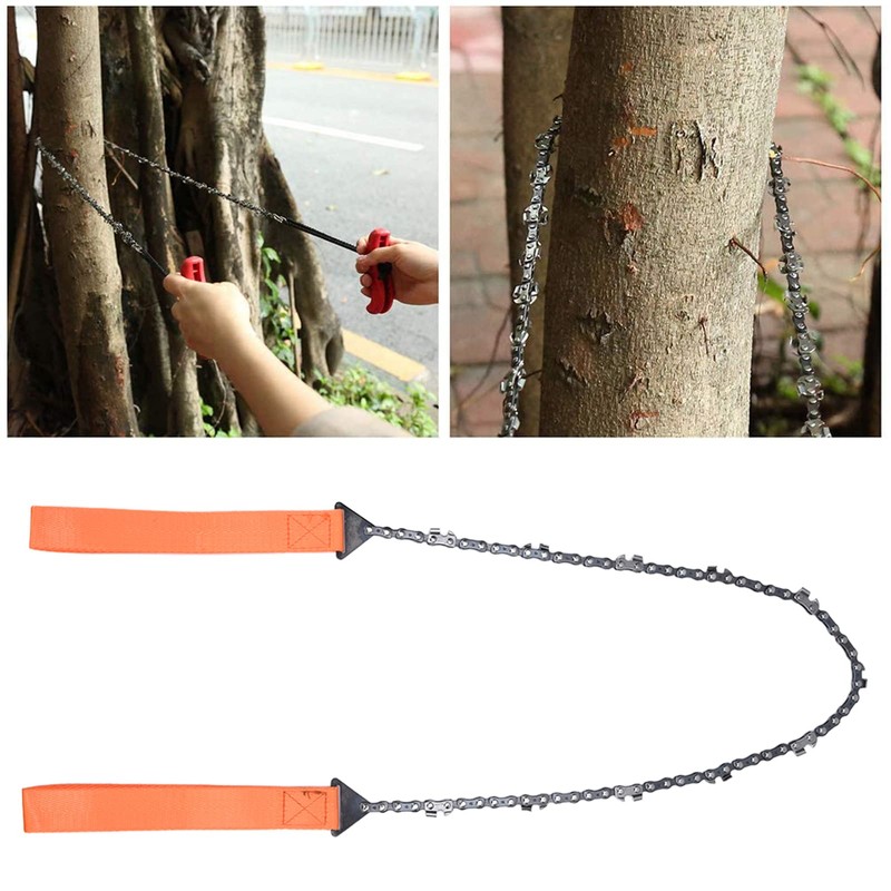Pocket Chainsaw, 24 Inch Long Compact Portable Outdoor Survival Gear