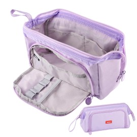 Vylro Pencil Case for Girls Teenagers, 22 x 9 x 13 cm, Super Terbar Pencil Case Girls Teenagers with Capacity, Large Capacity for Travel Bags, Cosmetic Bags, Accessory Bags and Office Supplies