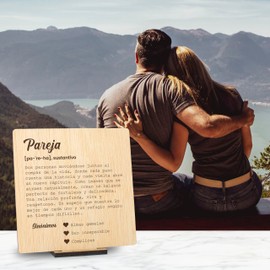 CONTRAXT Tarjeta regalo original para parejas. Regalos originales para parejas enamorados en San Valentin, aniversario, cumpleaños novia novio hombre mujer marido esposa (Parejas)