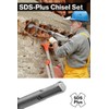 SDS Chisel Bits Lytool 2pcs SDS Plus Chisel 250x40mm+280x100mm, Masonry