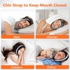 Upgraded Anti Snore Device, Anti Snore Chin Strap, Skin-Friendly, Breathable