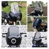 FATECIM Headlight Fairing with 15'' Smoke Windshield Windscreen for Harley