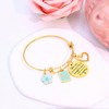 10th Birthday Gifts for Girls Charm Gold Birthday Bracelets Inspirational