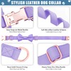 Soft Leather Bowtie Dog Collar - Adjustable Cute Bow Tie