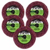 Quick Change Surface Prep Pad, 2", Medium Grit (5-Pack of