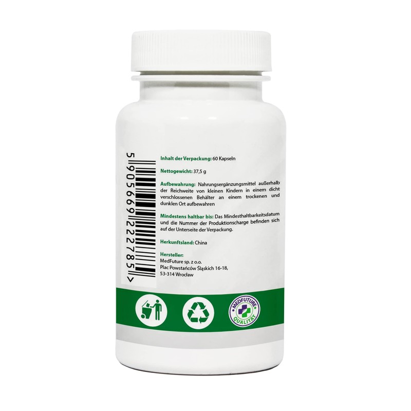BERG ROSE Rhodiola Rosea Extract 500 mg 60 Capsules