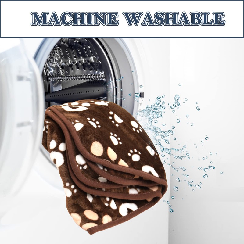 AHOOCUSTOM Dog Blanket, Soft Fleece Dog Blankets for Large Dogs,