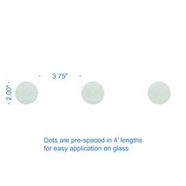 Glass Distraction Markers-Glass Awareness Stickers for Glass Doors (Circles)