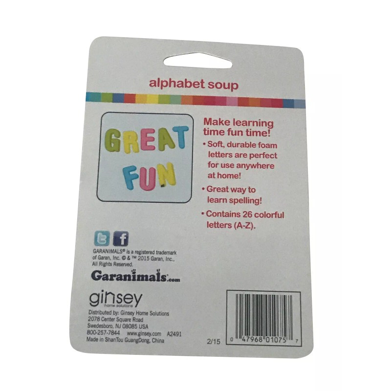 Garanimals 2 Pack Garanimals Alphabet Soup Foam Letters 26 count