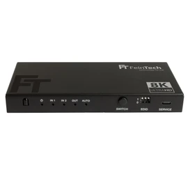 FeinTech SW212 HDMI 2.1 Switch 2 in 1 Out with HDMI Audio Extractor 4K 120Hz and Automatic Switching 8K 60Hz VRR ALLM Audio Splitter to Optical SPDIF Toslink and 3.5 Jack