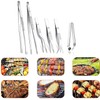 6Pcs Stainless Steel Kitchen Tongs Set | Professional Chef Cooking