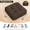 GOFORIT Chair Cushions Set of 4,Tufted Shredded Memory Foam Chair