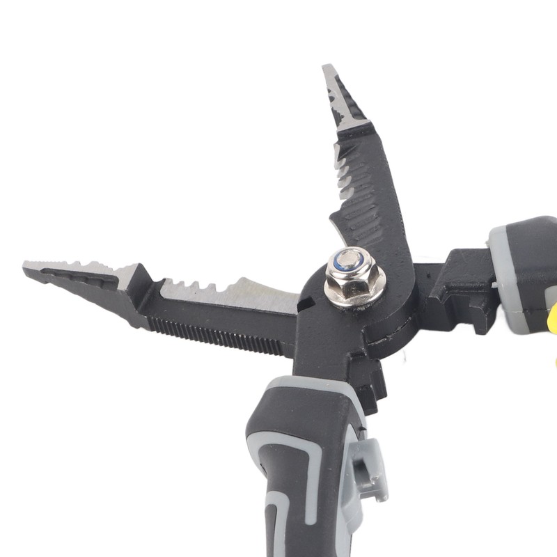Black Yellow Electrician Wire Stripping Pliers Multifunctional Needle Nose Stripper