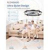ZMISHIBO Ceiling Fans with Lights and Remote, 24 Inch Flush