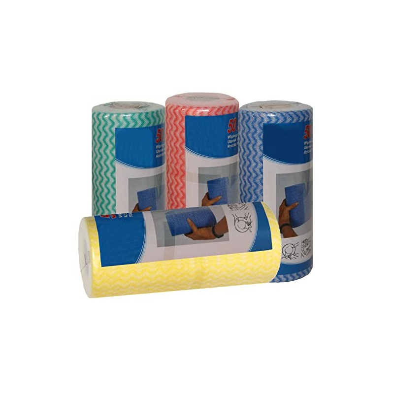 Megashop 2000 4 Wipes on a Roll with 50 Wipes