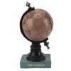 Globe Clock Decorative Desk Ornament Resin World Map Clock with