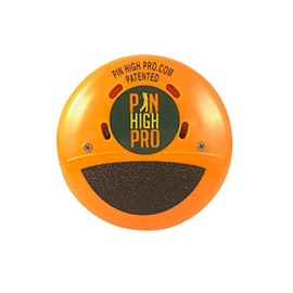 Pin High Pro Pocket Golf Training Aid for Consistent Weight Shift During Downswing/Golf Swing Trainer - Swing Feedback with a Click (Orange)