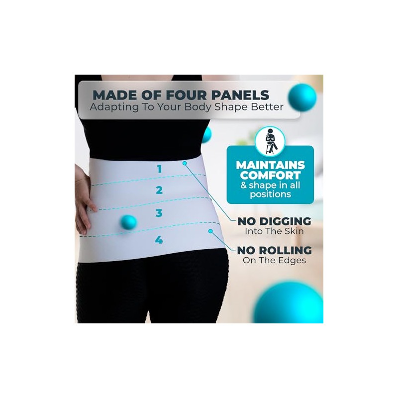 QORE LOGIQ Plus Size Abdominal Binder Post Surgery for larger