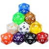SmartDealsPro 10-Pack 20 Sided Dice D20 Polyhedral Dice for DND