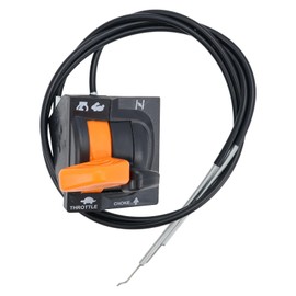 Klmcarblab Throttle Choke Cable Control Assembly Compatible with for John Deere AM140333 X300 X500 Series Replaces X350 X500 X534 X380 040001+ 020001+ Fit for John Deere