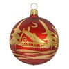Christmas Tree Baubles Matte Red 6 cm Pack of 5