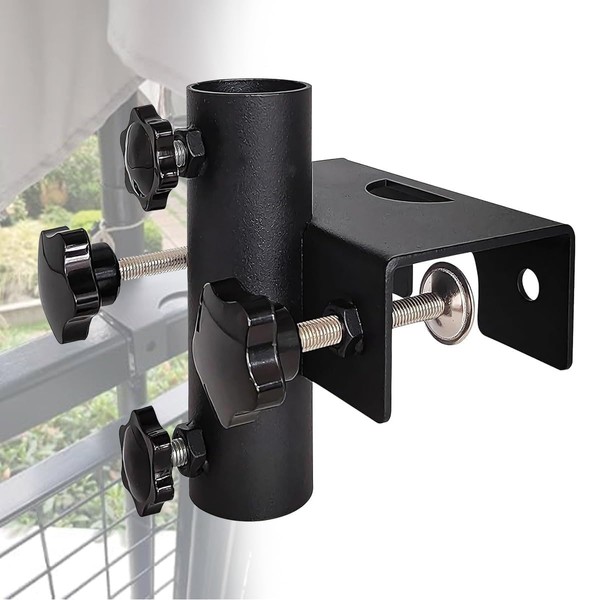 Taicols Parasol Holder Balcony Railing, Parasol Holder Square Clampable, Adjustable
