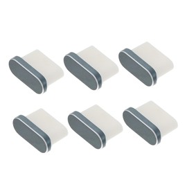 Gadpiparty 6Pcs Type C Dust Plugs Charging Port Covers Easy to Install Disassemble Compatible with All Type C Devices Portable Dust Protection for Mobile Phones