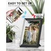 Moman Digitaler Bilderrahmen WF11T, 32GB IPS-Touchscreen Automatische Drehung Sofortiges Teilen