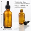 4 Pack 1 oz Glass Dropper Bottles with Measured Dropper