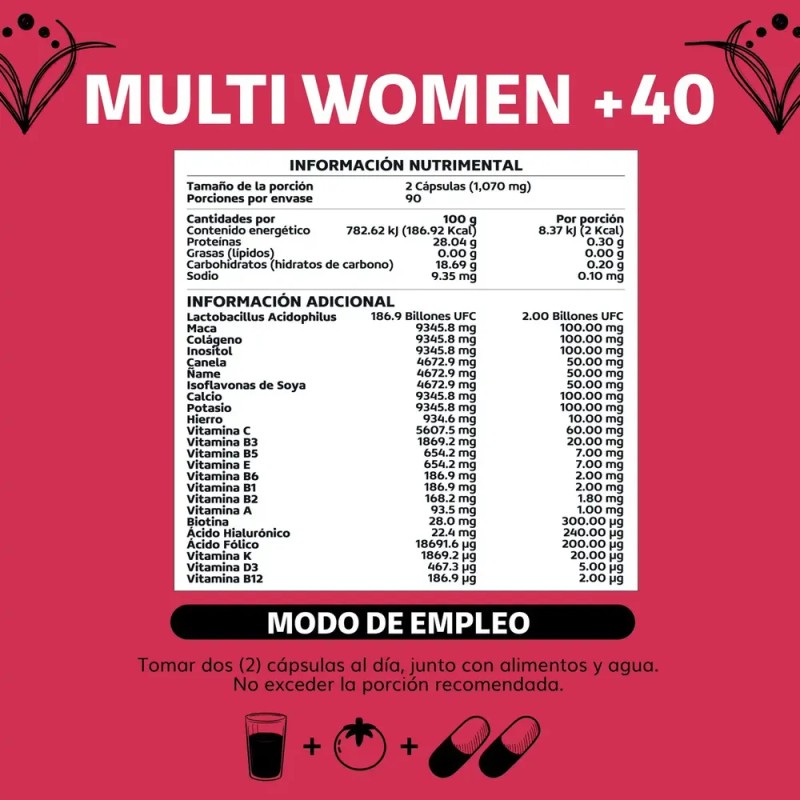 Beyond Vitamins - Women 40+ | Isoflavonas De Soya |