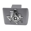Elektroplate Texas Masonic Square and Compass All Metal Brushed Chrome