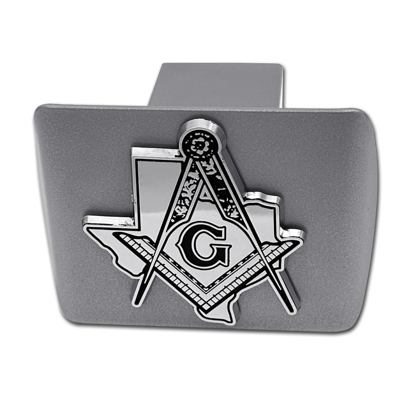 Elektroplate Texas Masonic Square and Compass All Metal Brushed Chrome