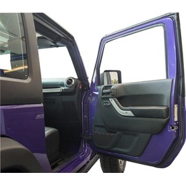 POETRYXIAO Insertos de manija de puerta interior para Jeep Wrangler JK 2011-2018, Wrangler OEM #1RC72JAHAD, accesorios Wrangler