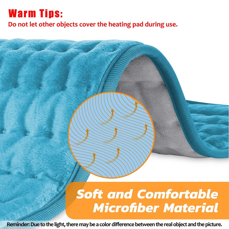 Heating pad, Electric Heat Pad with Automatic Switch-Off and 6
